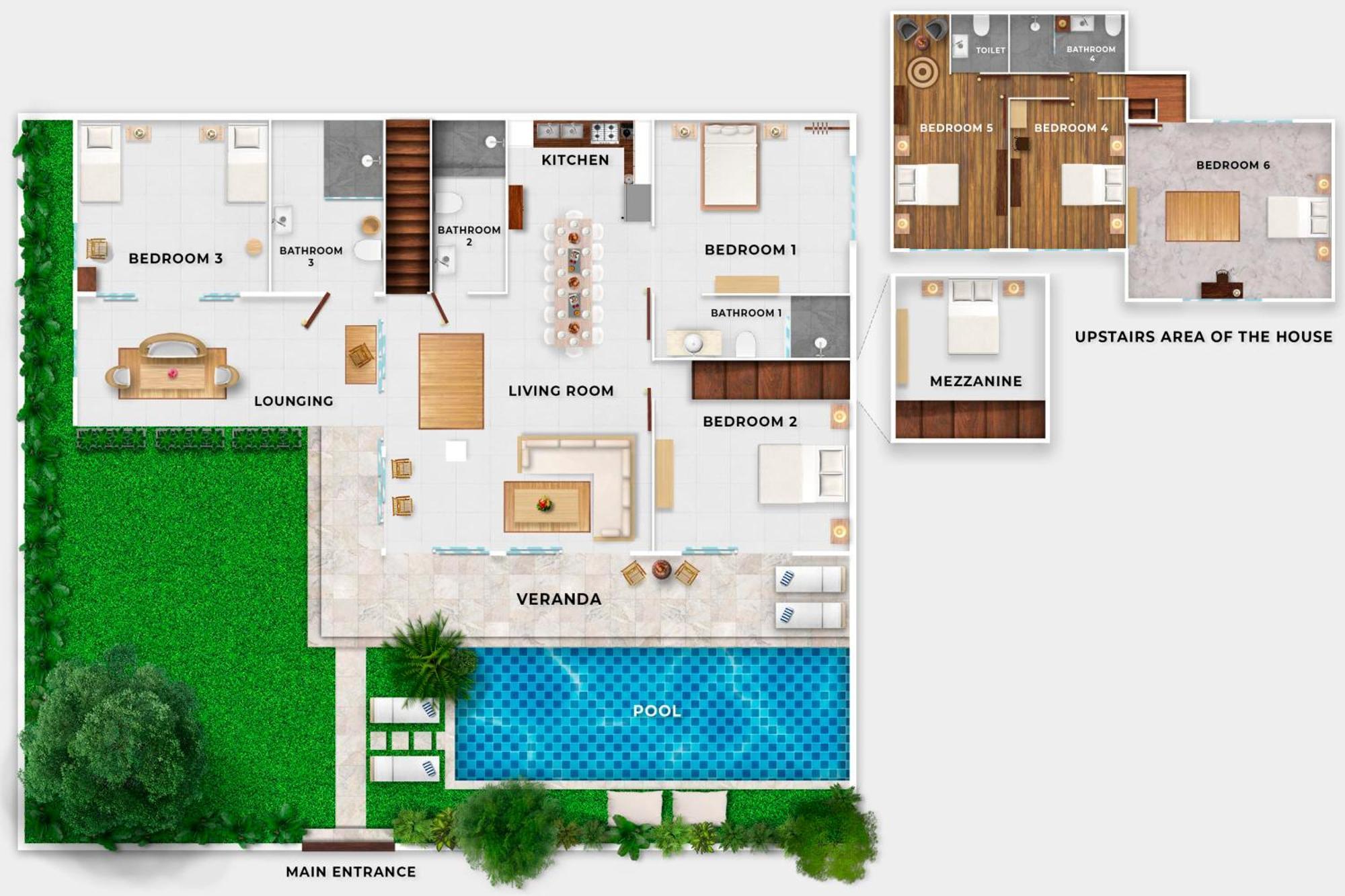 Aurora - Private 6 Bdr In Seminyak, Prime Location, Pool & Garden